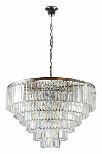 Подвесная люстра Divinare Nova 3001/02 LM-16, диаметр 100 см, хром