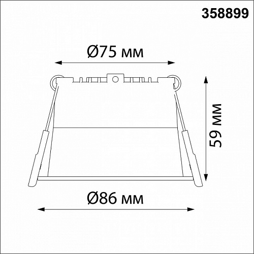 Светильник точечный LED 4000К 9W Novotech Tran 358899