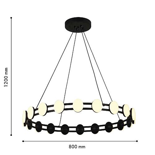 Подвесная люстра F-Promo Moti 2W LED 3000К (теплый) 4601-8P