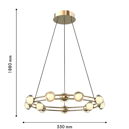 Подвесная люстра Favourite Rondell 3W LED 4000К (белый) 4382-12P