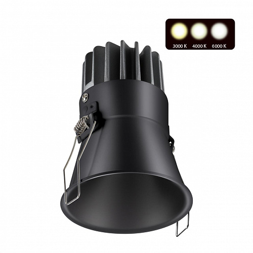 Встраиваемый светильник LED 3000К\4000К\6000К 12W Novotech Lang 358909