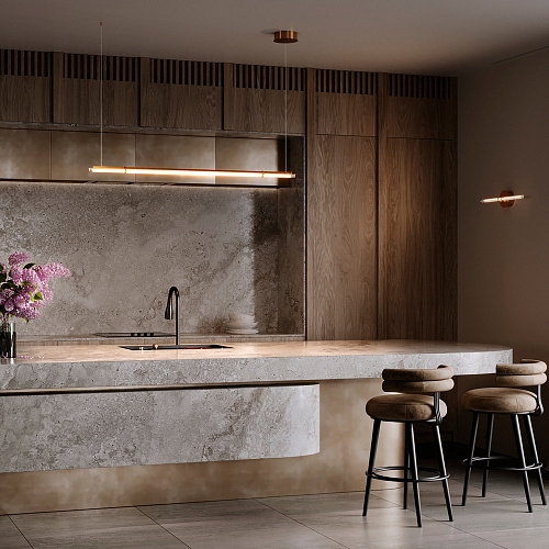 Подвесной светильник 20W 3000K MOD340PL-L20BS3K латунь Plume Modern Maytoni