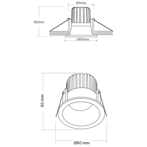 Светильник точечный 6W IP65 3000K Maytoni Zoom DL034-01-06W3K-W
