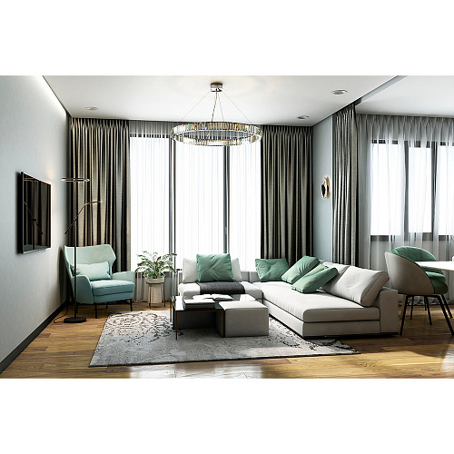 Подвесной светильник LED 73W 3000К 10135/1000 Chrome хром Crystal ring LOFT IT