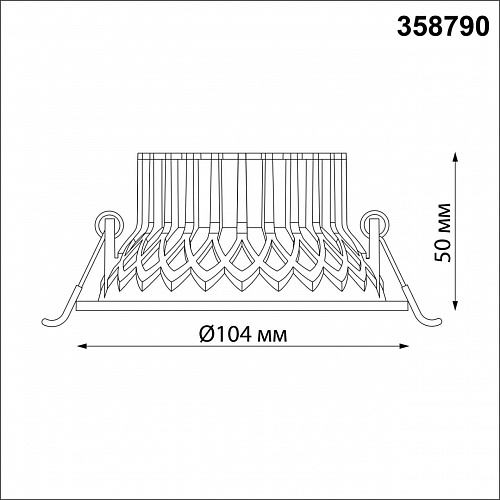 Светильник точечный LED 4000K 15W 1600Лм Novotech Bind 358790