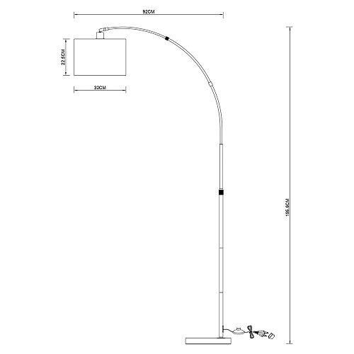 Торшер Arte Lamp Paolo A4060PN-1CC