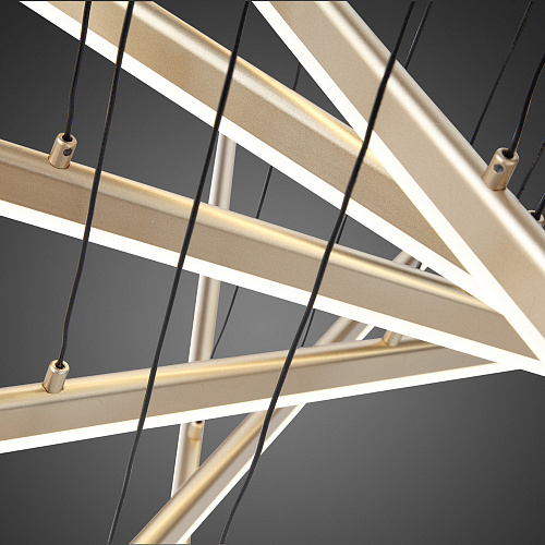 Светильник подвесной 102 см, 100W 4000K ST LUCE BASONI SL394.223.06 Матовое золото