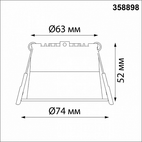 Светильник точечный LED 4000К 6W Novotech Tran 358898