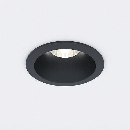 Встраиваемый светодиодный светильник Elektrostandard 7W 3000K BK черный 15266/LED
