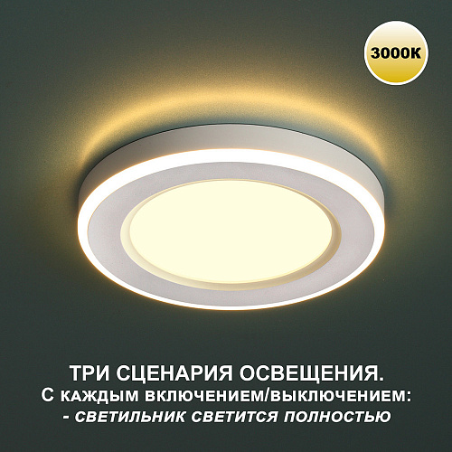 Встраиваемый светодиодный светильник 18вт Novotech Span 359022