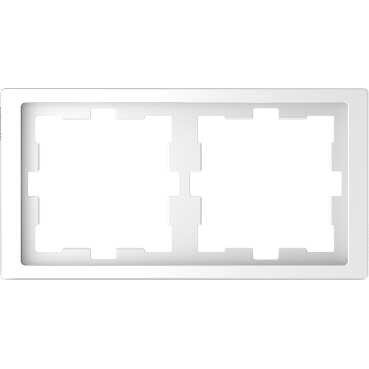 Рамка 2-ая Merten D-Life, белый лотос MTN4020-6535