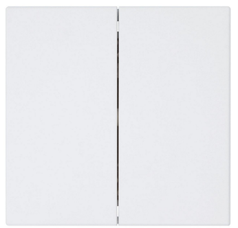 Выключатель двухклавишный JASMART FD Белый матовый (soft touch) 3023PWM