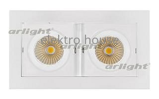 Встраиваемый светильник Arlight CL-KARDAN-S180x102-2x9W White (WH, 38 deg) 024128
