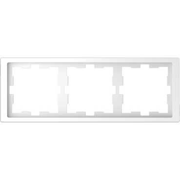 Рамка 3-ая Merten D-Life, белый лотос MTN4030-6535