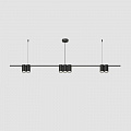 Подвесной светильник 7*GU10 DK4063-BK матовый чёрный Orbit Denkirs