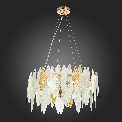 Люстра подвесная 8*E14 SL1224.203.08 золотистый/прозрачный Lastra ST-Luce