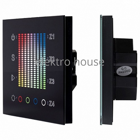 Панель-регулятора цвета RGBW сенсорная встраиваемая Arlight SR-2300 SR-2300TP-IN Black (DALI, RGBW) 020239
