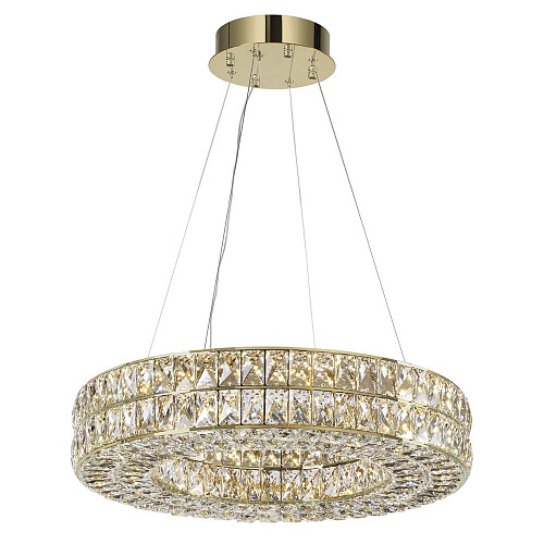 Хрустальная подвесная светодиодная люстра 52W 4000К 4926/52L золото Panta Odeon Light