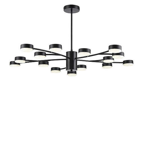 Люстра потолочная 15*GX53 8117/15 черный Comfi Torina Lumion