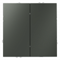 Проходной двухклавишный выключатель Voltum S70, титан VLS020306
