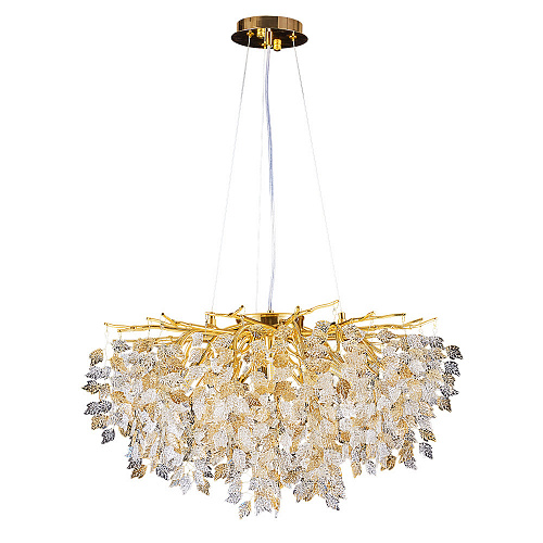 Подвесной светильник 8*G9 3136/01 SP-8 золото/янтарный Salice Divinare