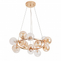 Подвесная люстра 15*G9 A5261LM-15GO золотой/янтарный Etereo Arte Lamp