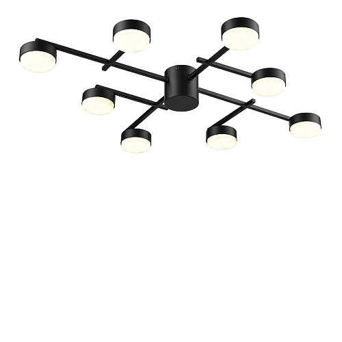Люстра потолочная 8*GX53 8186/8C черный Comfi Dabra Lumion