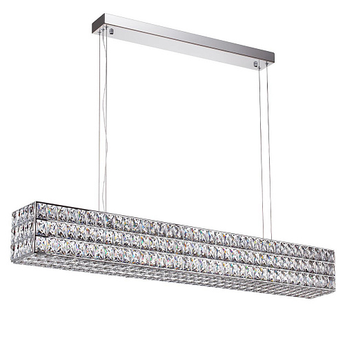 Хрустальная подвесная светодиодная люстра 48W 4000К 4927/48L хром Panta Odeon Light