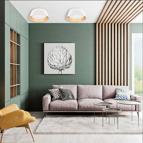 Потолочный светильник LED 24W 4000К 10224 White белый Evans LOFT IT