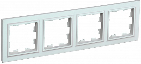 IEK BRITE Рамка 4-местная РУ-4-БрЖ жемчуг