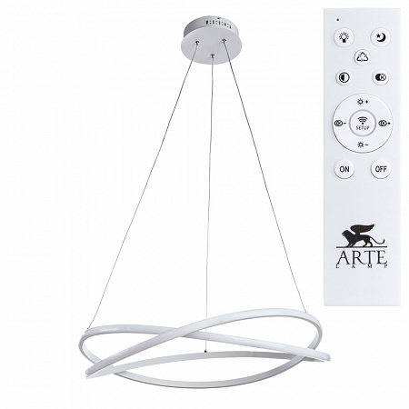 Светильник подвесной LED 3000-6000К (теплый, белый, холодный) Arte Lamp SWING A2522SP-2WH