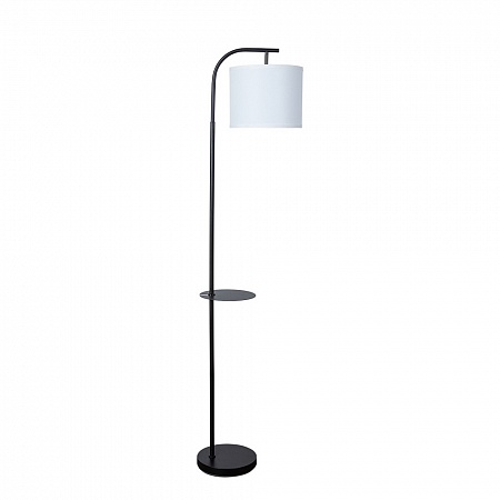 Торшер с подсветкой Arte Lamp Connor A4053PN-1BK