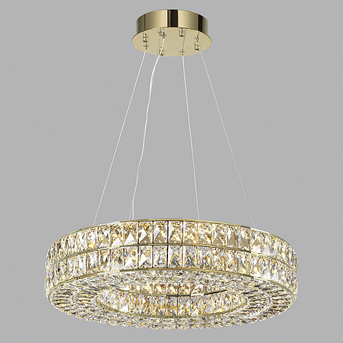 Хрустальная подвесная светодиодная люстра 52W 4000К 4926/52L золото Panta Odeon Light