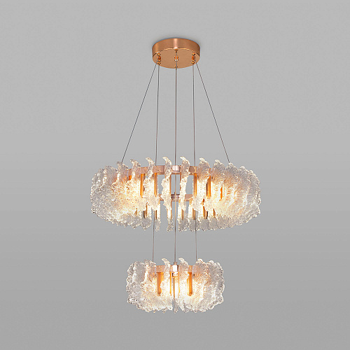Подвесная светодиодная люстра 69W 4000К 90374/2 золото Farfalla Bogate's