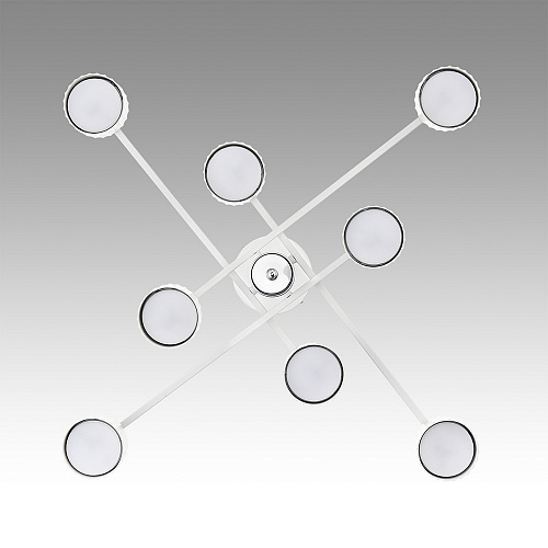 Люстра потолочная 8*GX53 8241/8C белый, хром Comfi KARINA Lumion
