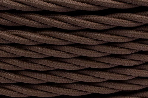 Витой провод 3x2,5 ,цвет коричневый 50 метров BIRONI B1-435-72-50