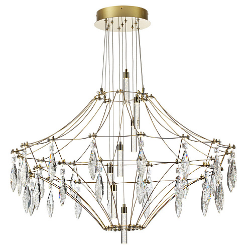 Подвесная люстра 51W 4000K 7000/51CL золото Flamenco Odeon Light Exclusive