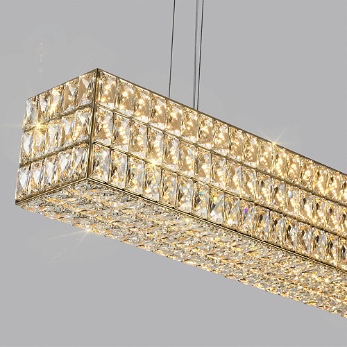 Хрустальная подвесная светодиодная люстра 60W 4000К 4926/60L золото Panta Odeon Light