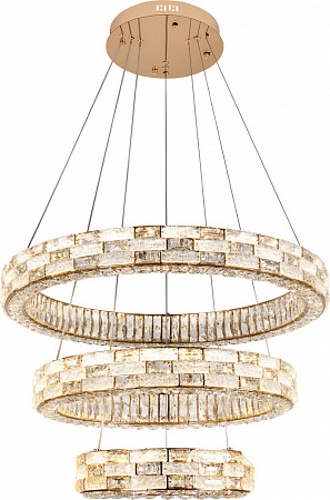 Люстра подвесная LED 150W 2800К-6500К 4014/03/03PLS золото Gabbana Stilfort