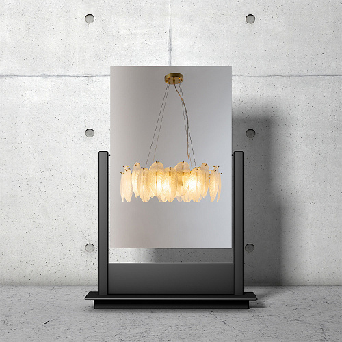 Люстра подвесная 60 см Arte lamp Evie Матовое золото A4052SP-8SG