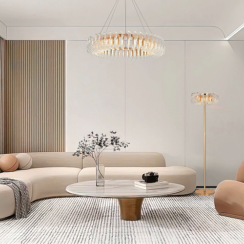 Подвесная светодиодная люстра 68W 4000К 90375/1 золото Farfalla Bogate's