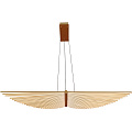 Подвесная люстра 150*38*198 см, 1*LED, 120W, 4000К, Favourite Vingar 4380-1P латунный