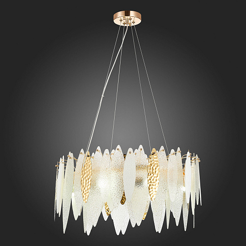 Люстра подвесная 8*E14 SL1224.203.08 золотистый/прозрачный Lastra ST-Luce