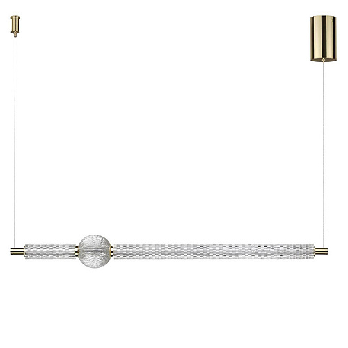 Подвесной светодиодный светильник 28W 4000K 5008/28L золото Crystal Odeon Light