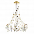 Хрустальная светодиодная люстра 51W 4000K 7000/51L золото Flamenco Odeon Light Exclusive