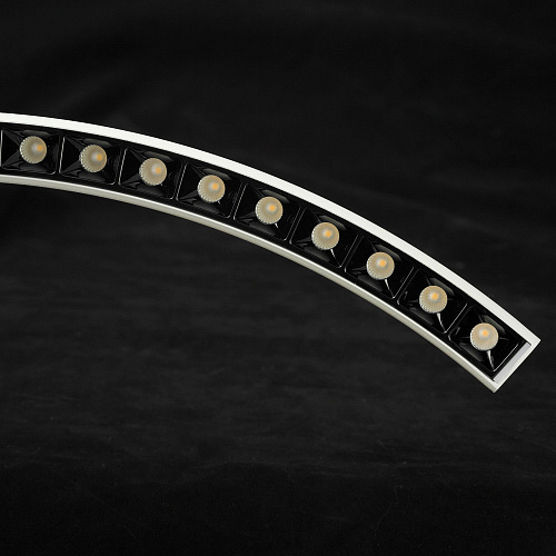 Подвесной светильник 80*35/150 см, 1*LED*55W 4000K Lussole Shoe LSP-0927 белый/черный