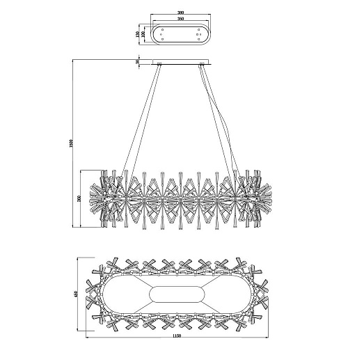 Подвесная люстра Wertmark FLORIANE WE119.24.323