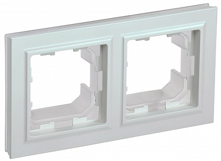 IEK BRITE Рамка 2-местная IP44 РУ-2-БрЖ-44 жемчуг