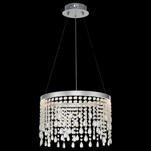 Люстра подвесная LED 24W 3000K/4000K/6000K SL6201.103.24 серебро Vega ST-Luce