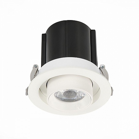 ST Luce ST702.138.12 Светильник встраиваемый Белый LED 1*12W 3000K 900Lm Ra80 24° IP20 D90xH92 180-240V